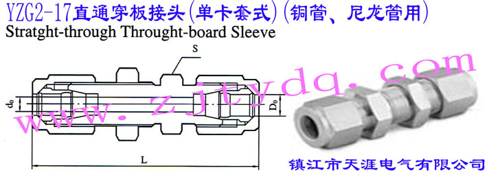 YZG2-17ֱͨ^(οʽ)(~)Straight-through Through-board Sleeve